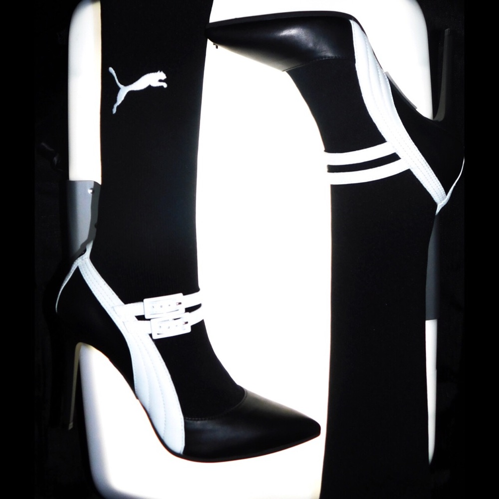 Fenty x Puma Knit Thigh High Stiletto Boots - NWT